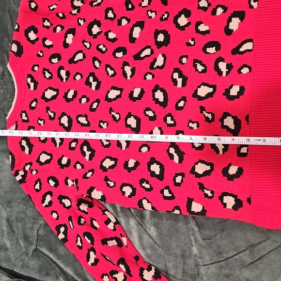 Charter Club Red Leopard Print Sweater - Picture 12 of 12